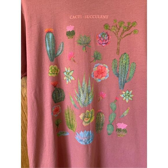 Project Karma Cacti Succulent T-Shirt Terracotta Size L - Picture 7 of 10